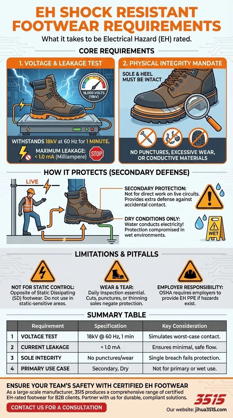 Quelles sont les exigences pour les chaussures de sécurité résistantes aux chocs EH ? Assurez la sécurité électrique de votre équipe Guide Visuel