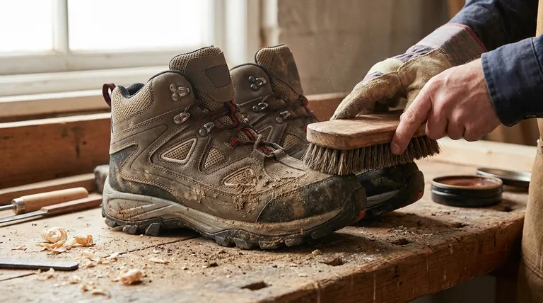 Comment nettoyer la saleté et la poussière des chaussures de travail quotidiennement ? Une routine simple de 60 secondes pour la longévité