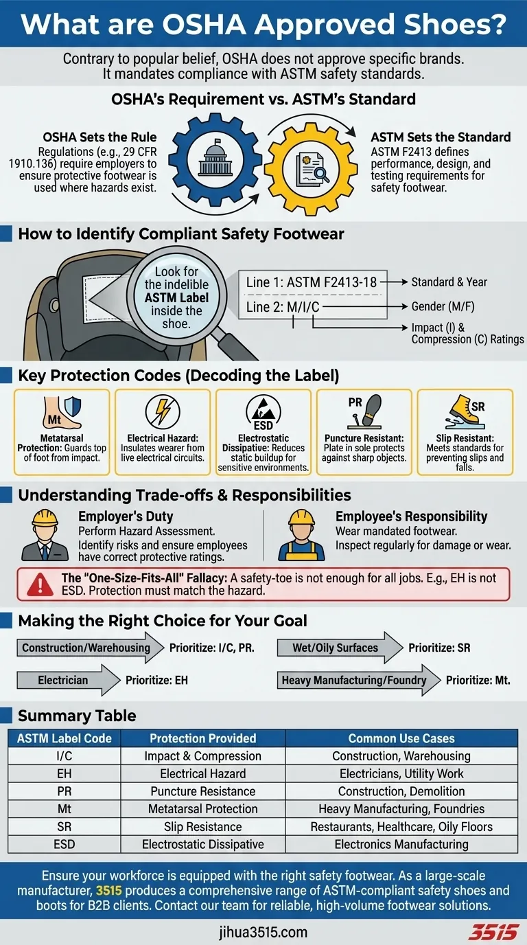 OSHA承認の靴とは何ですか？職場安全のための正しい基準を理解する ビジュアルガイド