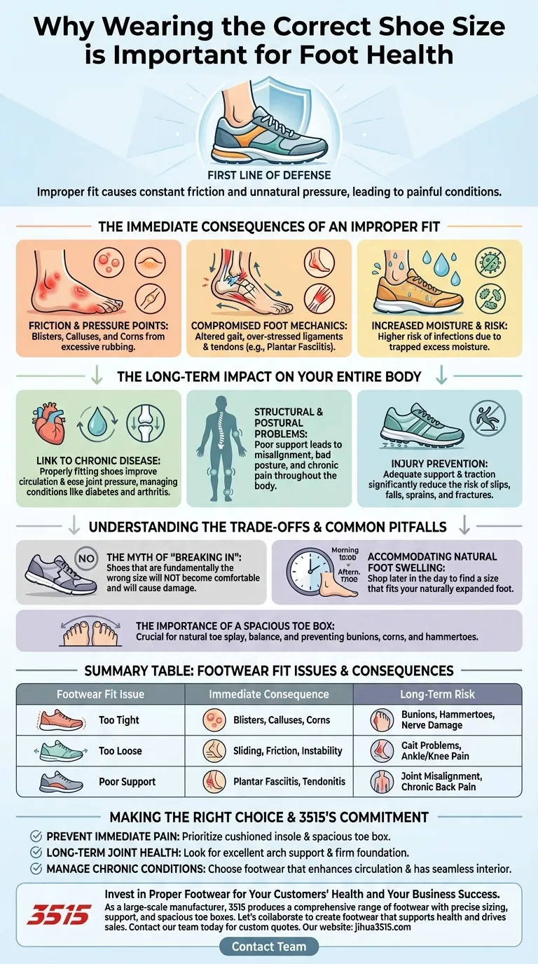 Perché indossare la taglia di scarpe corretta è importante per la salute dei piedi? Proteggi la tua mobilità e il tuo benessere Guida Visiva