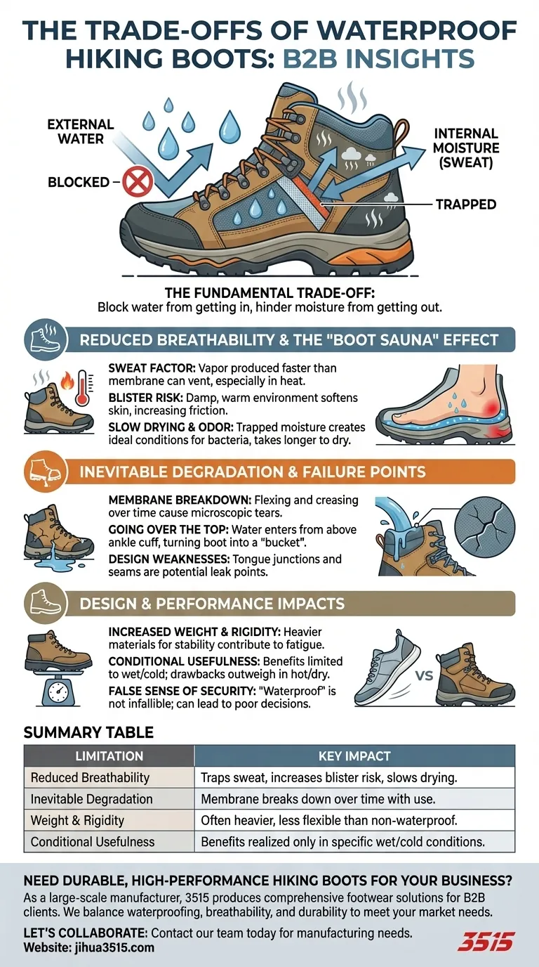 Quelles sont les limites des chaussures de randonnée imperméables ? Comprendre le compromis en matière de respirabilité Guide Visuel