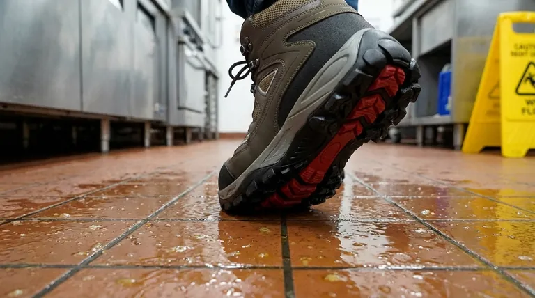 Pourquoi certaines chaussures antidérapantes utilisent-elles des composés de semelle extérieure plus souples ? Pour une adhérence supérieure sur les sols mouillés