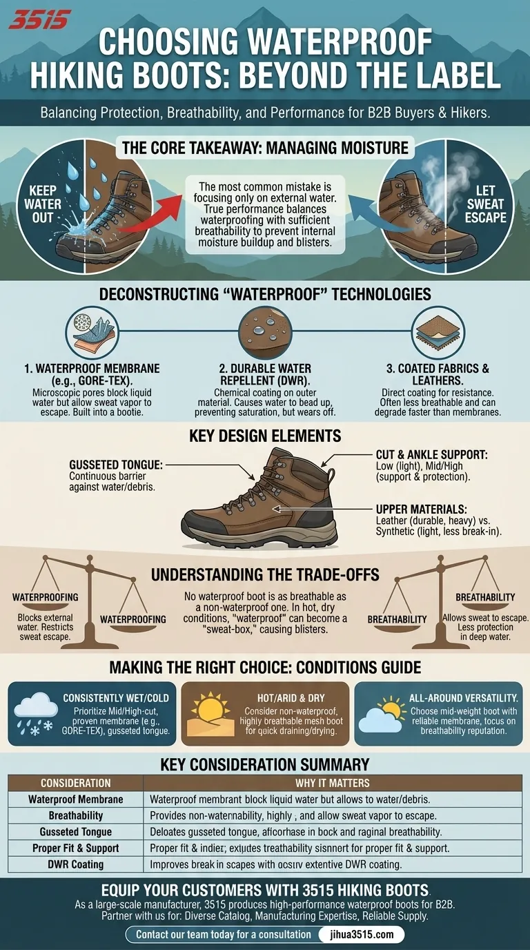 Que faut-il considérer lors du choix de chaussures de randonnée imperméables ? Évitez les pieds mouillés et les ampoules sur le sentier Guide Visuel