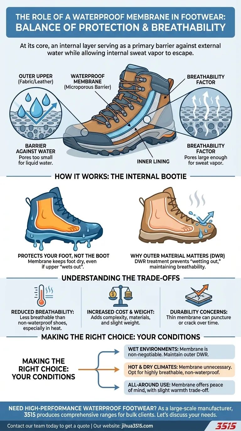 ¿Qué papel juega una membrana impermeable en el calzado? La clave para mantener los pies secos Guía Visual
