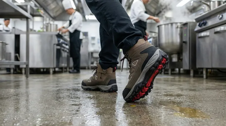 Quelle est l'importance générale du port de chaussures antidérapantes ? Sécurité essentielle pour les lieux de travail à haut risque