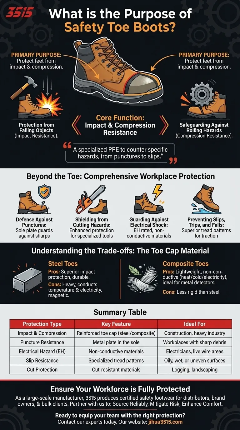 What is the purpose of safety toe boots? Ultimate Protection for Your Work Environment Visual Guide