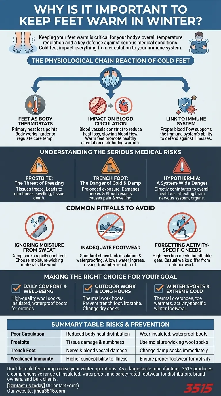 Por que é importante manter os pés aquecidos no inverno? Proteja sua saúde e circulação Guia Visual