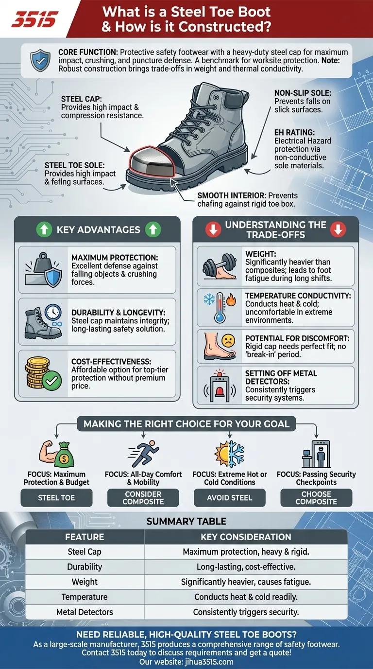 Что такое ботинки со стальным носком и как они устроены? Руководство по максимальной защите Визуальное руководство