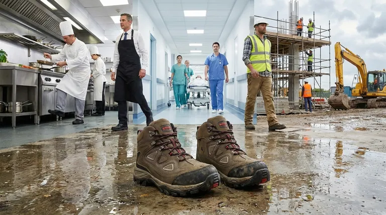 Quels secteurs d'activité exigent couramment des chaussures antidérapantes ? Essentiel pour la restauration, les soins de santé et la construction.