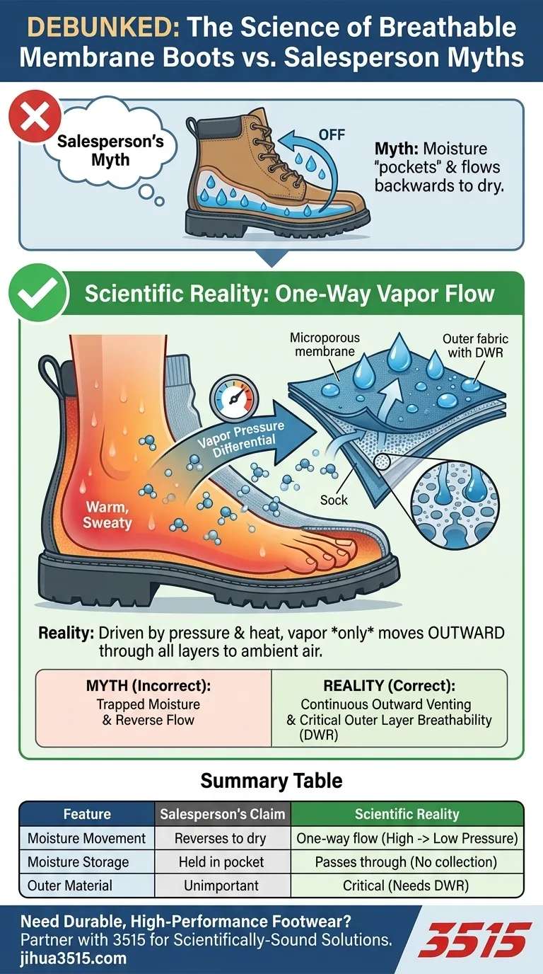 Comment les bottes à membrane facilitent-elles la respirabilité ? Démystifier les mythes courants avec la science Guide Visuel