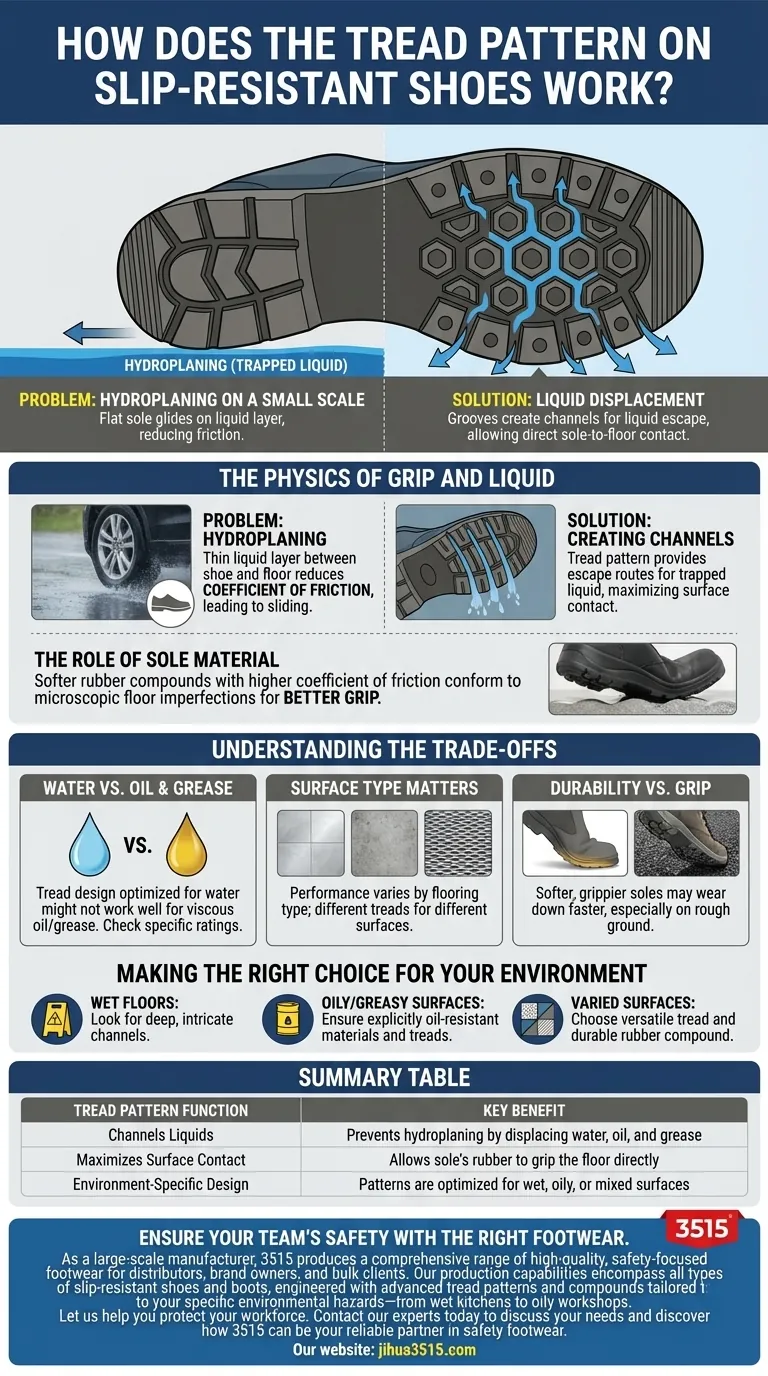 Comment fonctionne le motif de la semelle des chaussures antidérapantes ? La science pour rester debout Guide Visuel