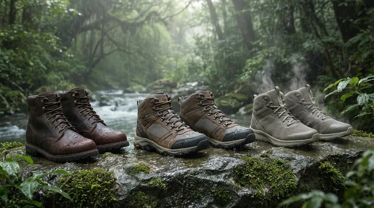 Comment le matériau extérieur affecte-t-il la respirabilité d'une chaussure ? C'est la clé de la gestion de l'humidité