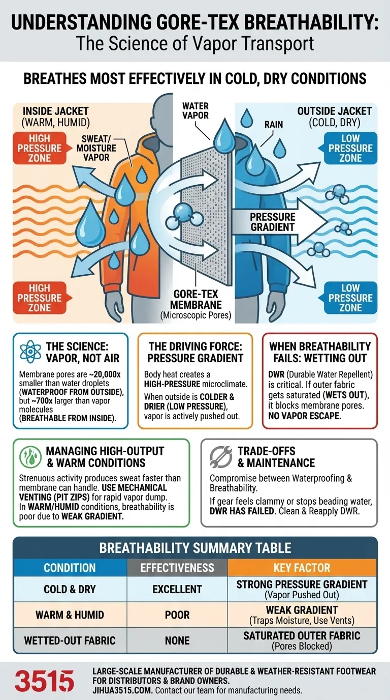 Dans quelles conditions le Gore-Tex respire-t-il efficacement ? Maximiser les performances dans les climats froids et secs Guide Visuel