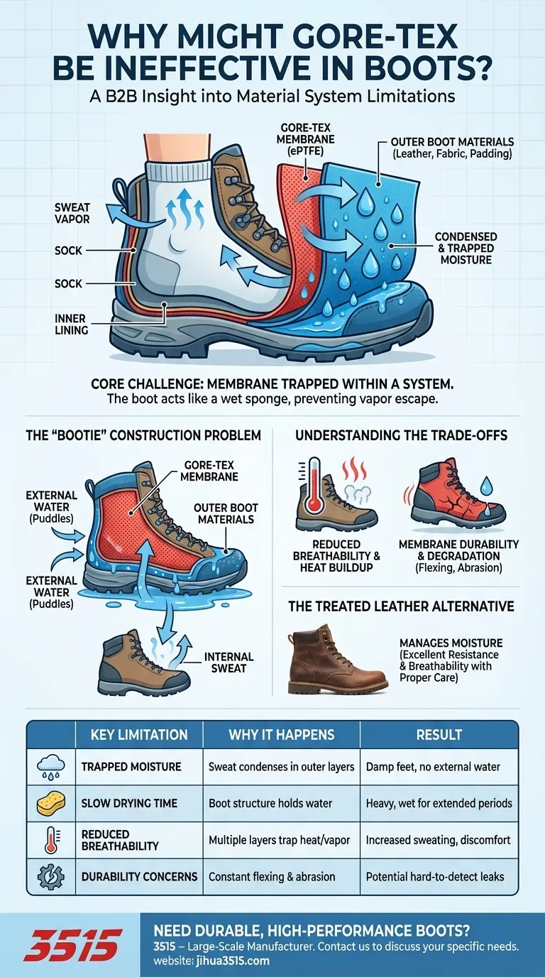 ゴアテックスがブーツで効果を発揮しない可能性があるのはなぜですか？湿気を閉じ込める隠れたシステム上の欠陥 ビジュアルガイド