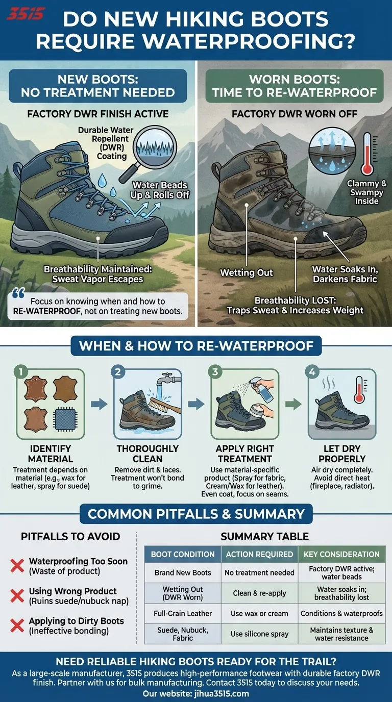 Les nouvelles chaussures de randonnée nécessitent-elles généralement un traitement imperméabilisant ? La vérité sur les finitions DWR d'usine Guide Visuel