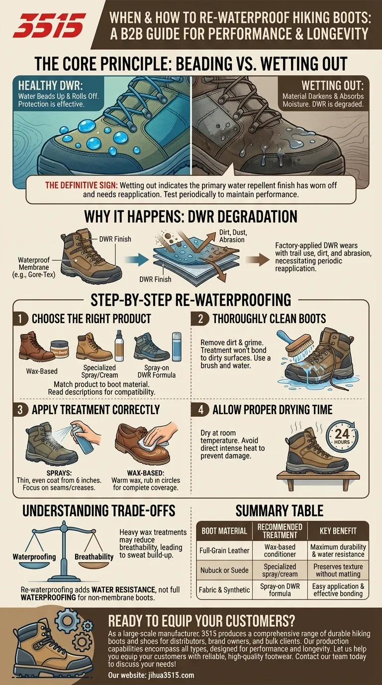 Comment savoir quand les chaussures de randonnée ont besoin d'un traitement imperméabilisant ? Le test essentiel des perles d'eau Guide Visuel