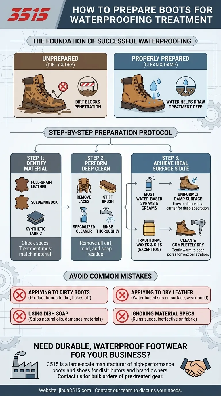 Comment préparer les bottes pour l'imperméabilisation ? Nettoyer et conditionner pour une protection maximale Guide Visuel