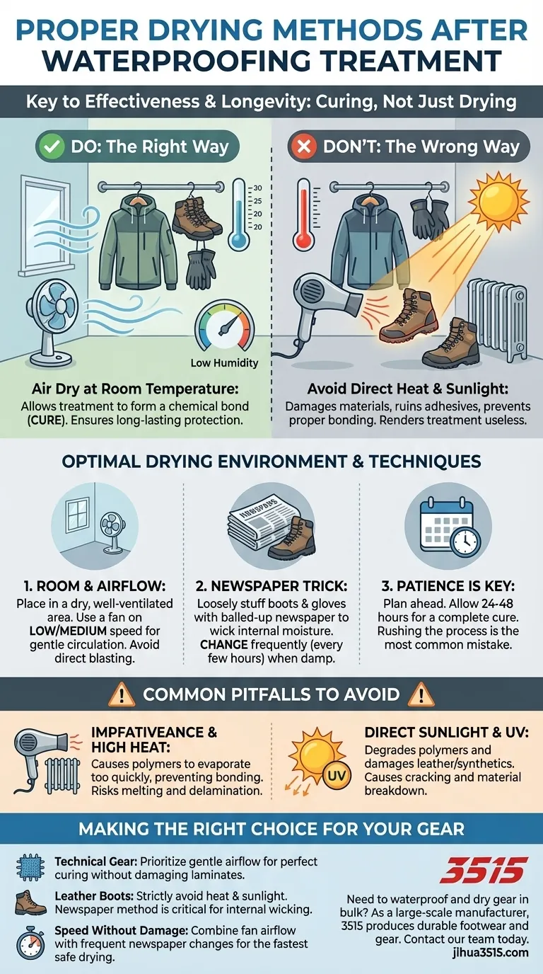 Quelles sont les méthodes de séchage appropriées après l'application d'un traitement imperméabilisant ? Évitez les dommages et assurez-vous de son efficacité Guide Visuel