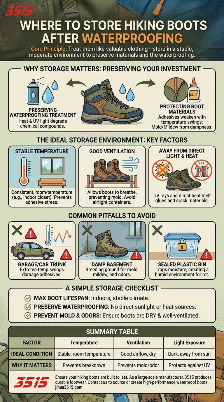 Où faut-il ranger les chaussures de randonnée après les avoir imperméabilisées ? Protégez votre investissement en équipement Guide Visuel