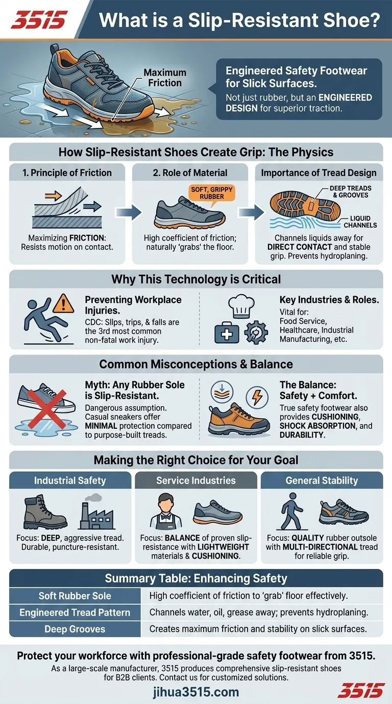 Qu'est-ce qu'une chaussure antidérapante ? Chaussures de sécurité essentielles pour les sols dangereux Guide Visuel