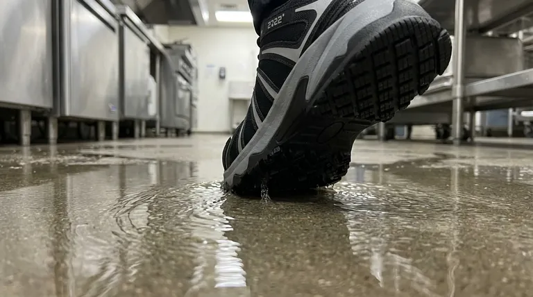 Qual é o propósito do padrão de sola em sapatos antiderrapantes? Domine a Dinâmica dos Fluidos para Máxima Aderência