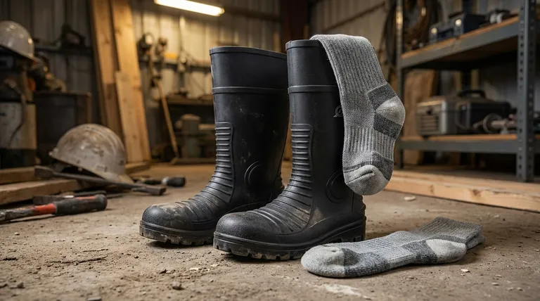 What are the benefits of wearing proper work socks with steel toe boots? Boost Comfort & Safety