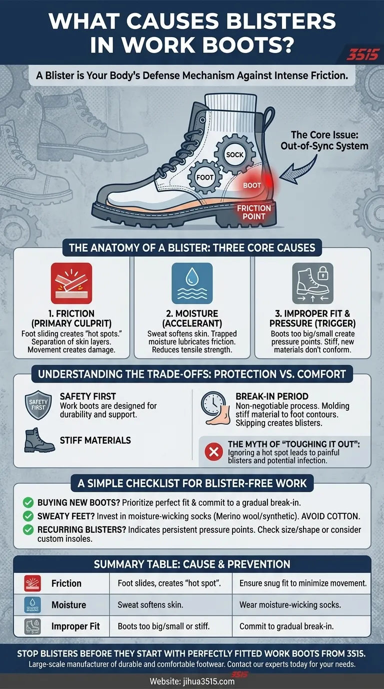 Qu'est-ce qui cause les ampoules dans les bottes de travail ? Les vrais coupables de la douleur aux pieds Guide Visuel