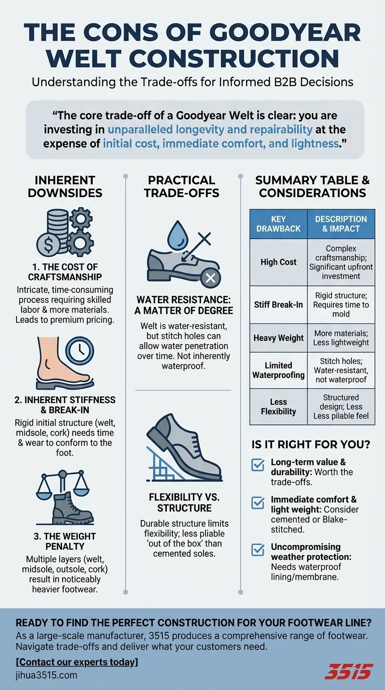 Каковы недостатки конструкции Goodyear Welt? Правда о стоимости, весе и комфорте Визуальное руководство
