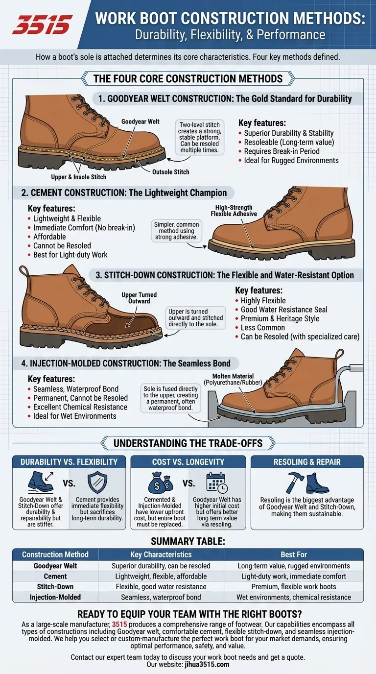 Используют ли производители рабочих ботинок одинаковые методы изготовления? Выберите правильную основу для вашей работы Визуальное руководство