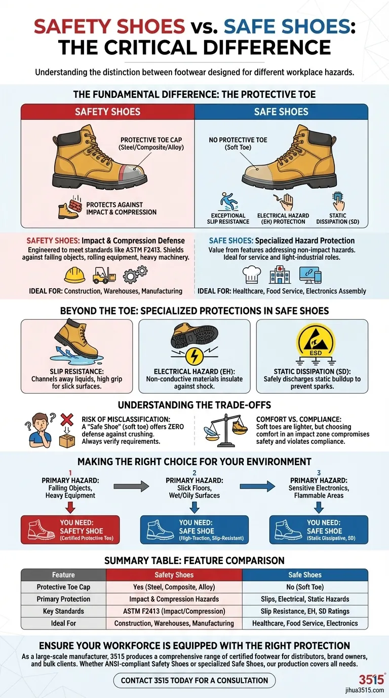 В чем разница между «защитной обувью» и «безопасной обувью»? Руководство по защите обуви на рабочем месте Визуальное руководство