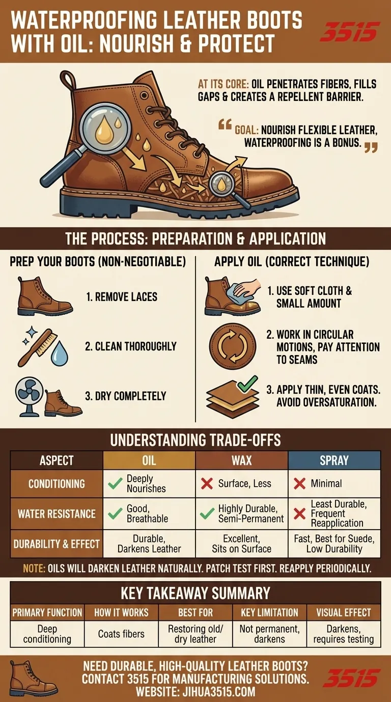 ¿Cómo se utilizan los aceites para impermeabilizar botas de cuero? Una guía para el acondicionamiento profundo y la protección. Guía Visual