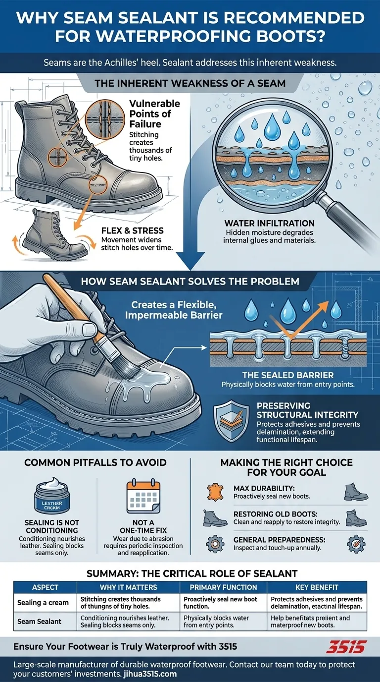 ブーツの防水にシームシーラントが推奨されるのはなぜですか？投資を水漏れから守りましょう ビジュアルガイド
