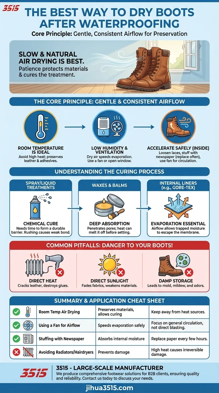 Quelle est la meilleure façon de sécher des bottes après les avoir imperméabilisées ? Évitez les dommages et préservez votre équipement Guide Visuel