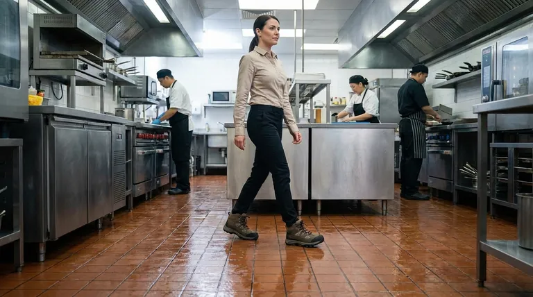 Quali sono i vantaggi delle scarpe antiscivolo per le donne sul posto di lavoro? Prevenire cadute costose e aumentare la produttività
