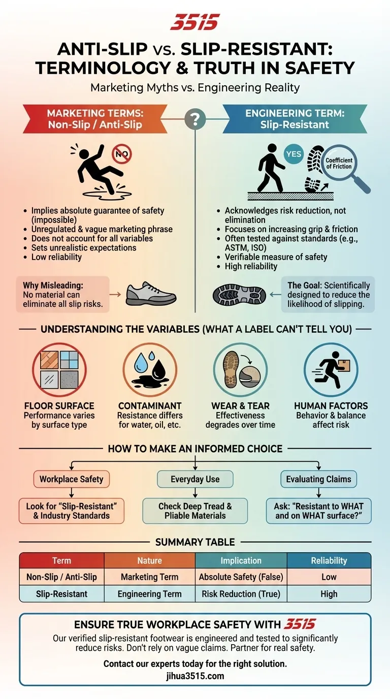 Quelle est la différence entre la terminologie « antidérapant » et « non glissant » ? Découvrez la vérité pour une sécurité réelle Guide Visuel
