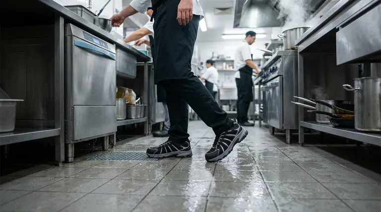 Why is wearing slip-resistant shoes important in the workplace? Prevent Costly Falls & Injuries