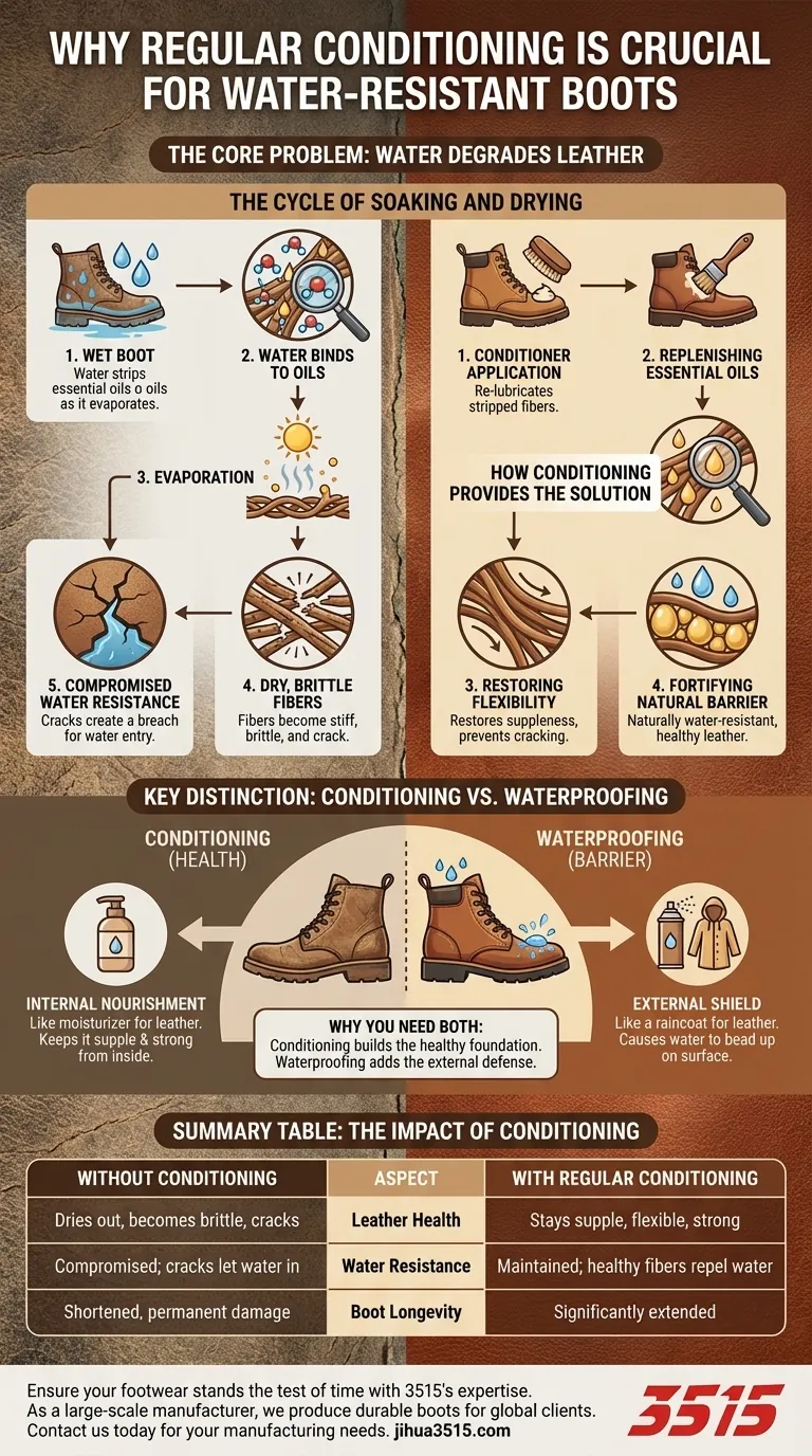 ¿Por qué es importante el acondicionamiento regular para mantener las botas impermeables? Proteja su inversión Guía Visual