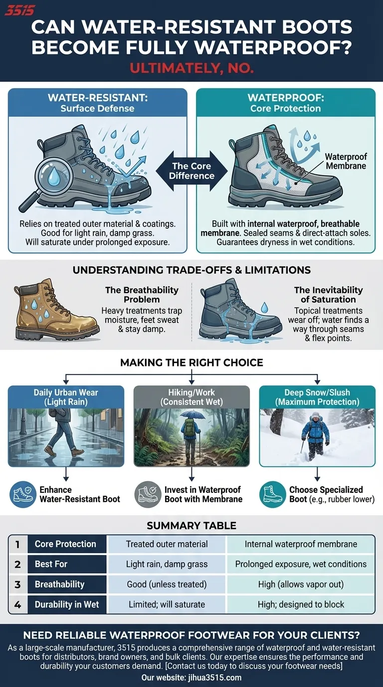 Les bottes résistantes à l'eau peuvent-elles devenir entièrement imperméables ? Pourquoi la conception est le facteur décisif Guide Visuel