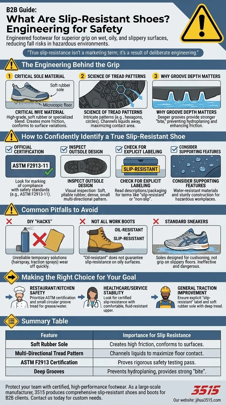미끄럼 방지 신발이란 무엇인가요? 위험한 바닥을 위한 안전한 신발 가이드 시각적 가이드