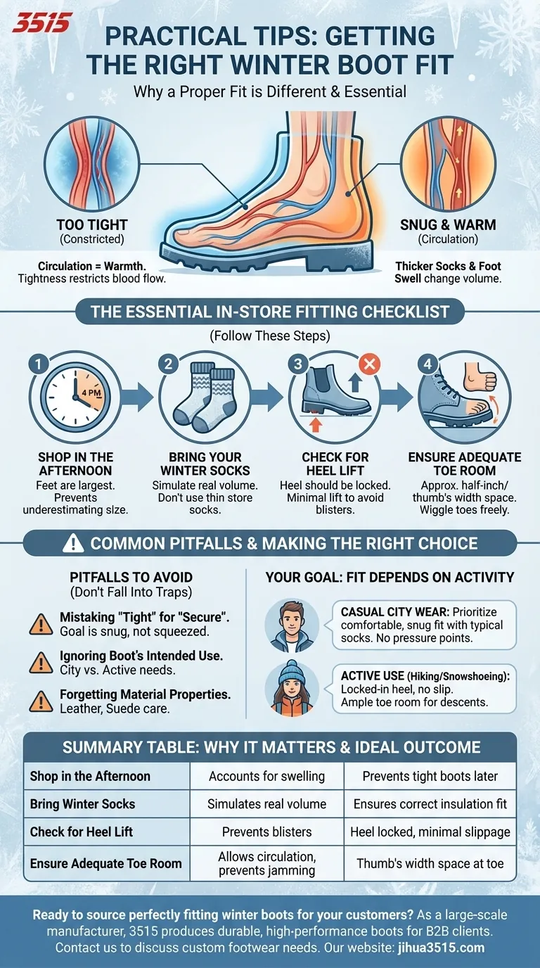 Que dicas práticas devem ser seguidas ao experimentar botas de inverno ou de neve? Obtenha o ajuste perfeito para aquecimento e conforto Guia Visual