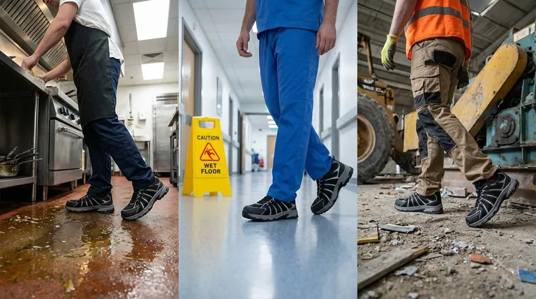 Quais setores são os mais expostos a escorregões e quedas no trabalho? Proteja sua força de trabalho e seus lucros