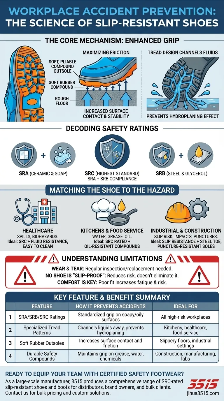 ¿Cómo pueden los zapatos antideslizantes prevenir accidentes laborales? Seguridad esencial para entornos de alto riesgo Guía Visual