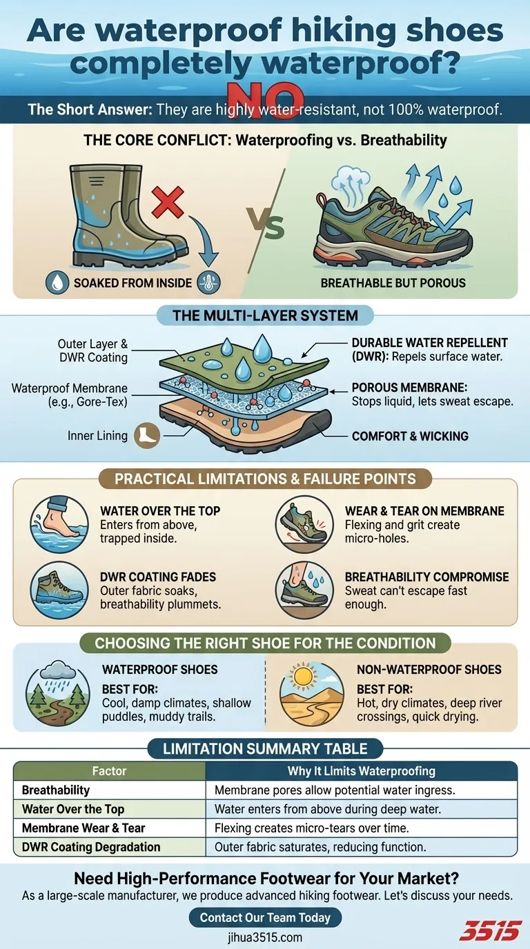 防水徒步鞋真的完全防水吗？解析防水鞋的局限性 图解指南