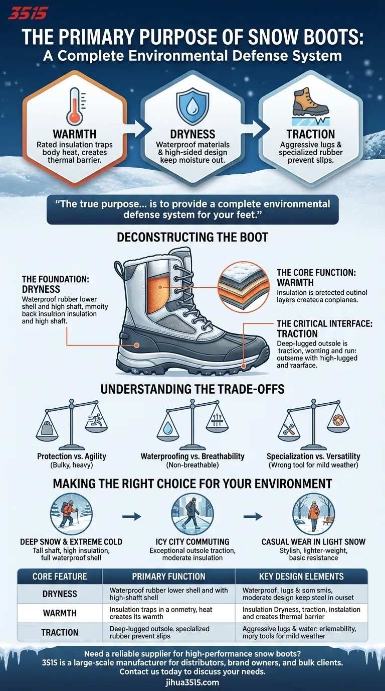 雪地靴的主要目的是什么？冬季鞋类完全指南 图解指南