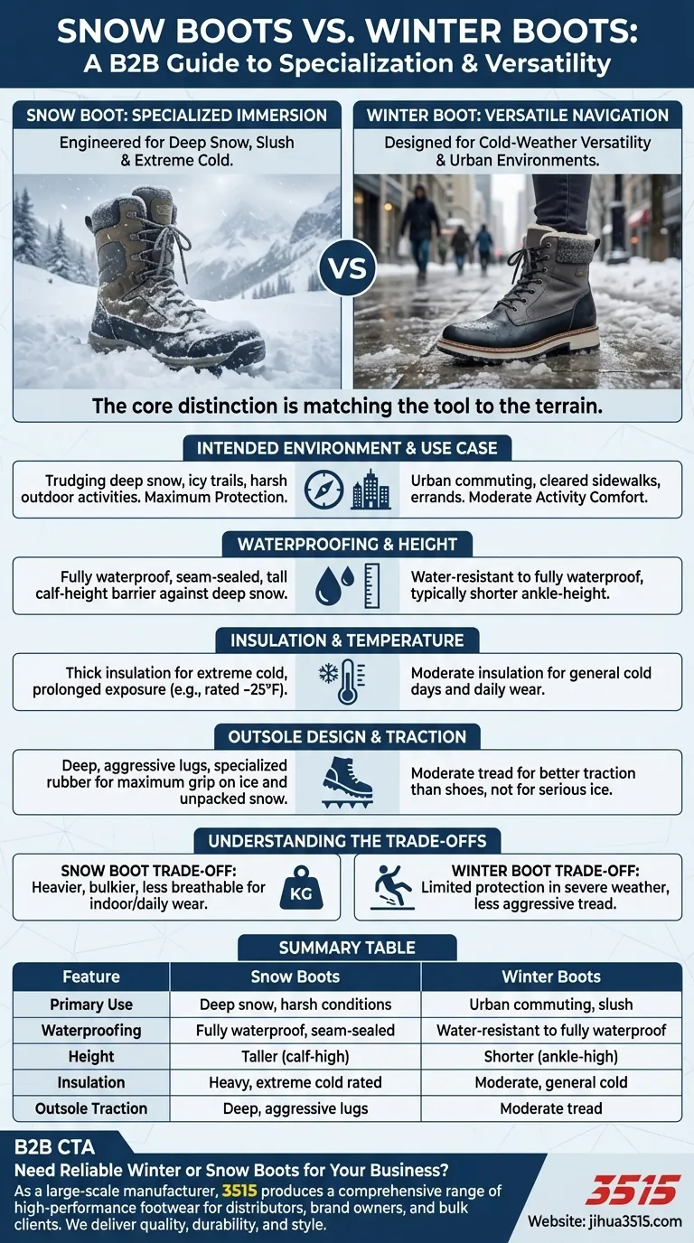 Como as botas de neve diferem das botas de inverno? Escolha o calçado certo para o seu inverno Guia Visual