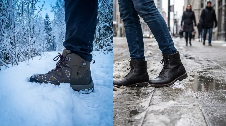 Como as botas de neve diferem das botas de inverno? Escolha o calçado certo para o seu inverno