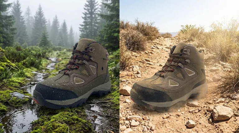 ما هي العوامل التي يجب مراعاتها عند الاختيار بين أحذية المشي المقاومة للماء وغير المقاومة للماء؟ اعثر على المقاس المثالي لك