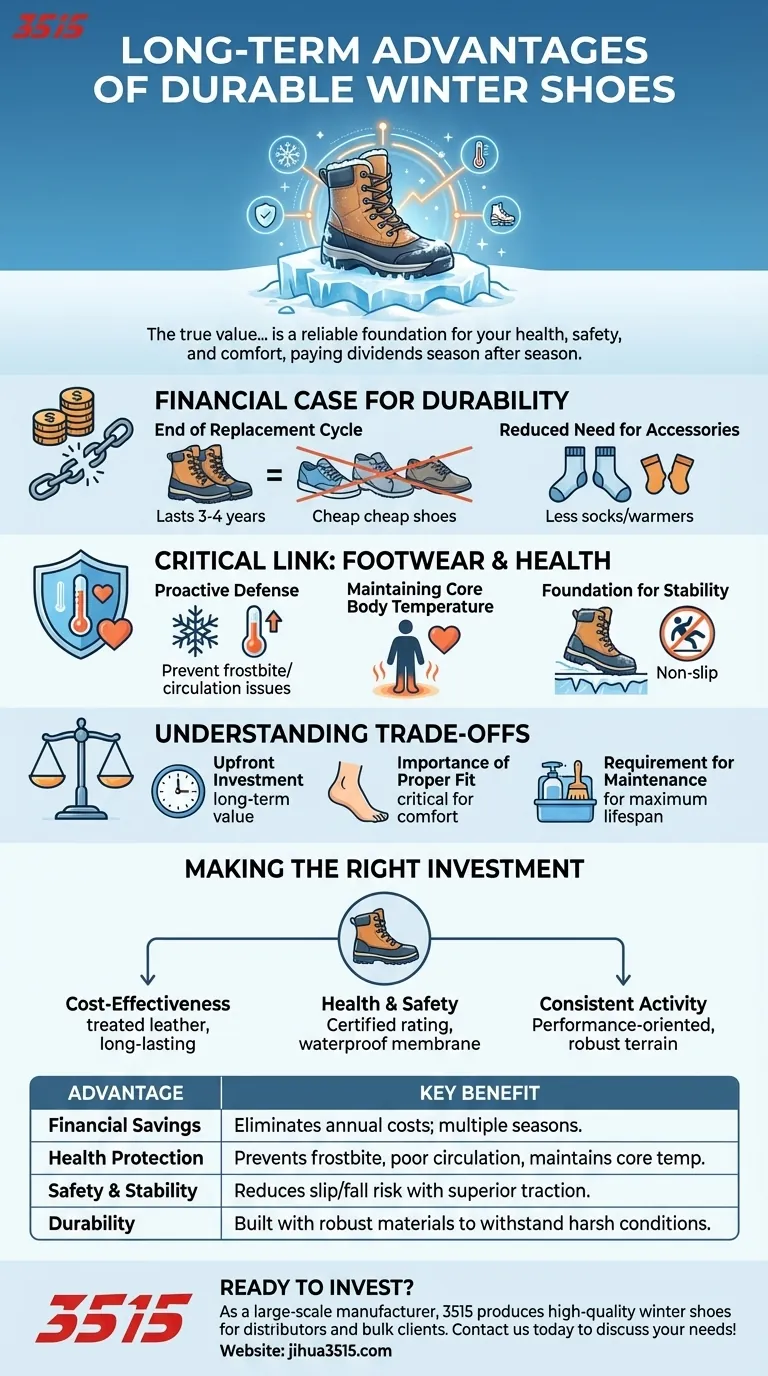 Quels sont les avantages à long terme des chaussures d'hiver durables ? Économisez de l'argent, protégez votre santé et restez en sécurité Guide Visuel