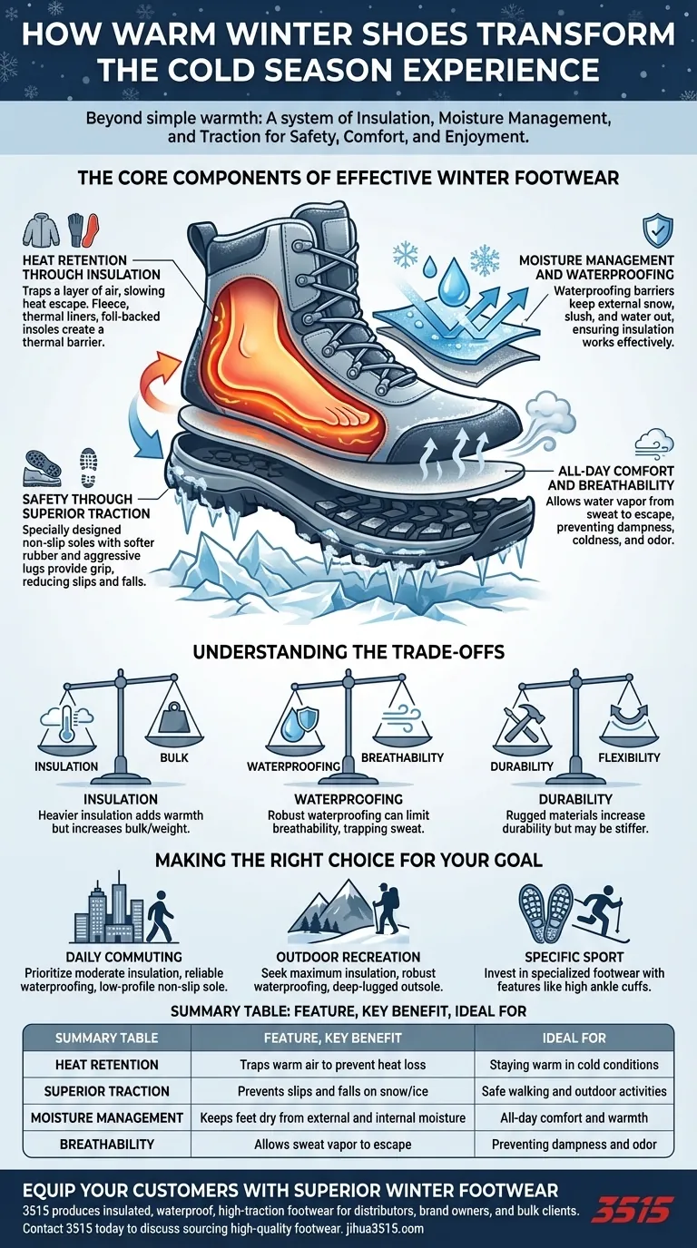 Как теплая зимняя обувь может улучшить общее впечатление от зимы? Повышение безопасности, комфорта и удовольствия от пребывания на свежем воздухе Визуальное руководство