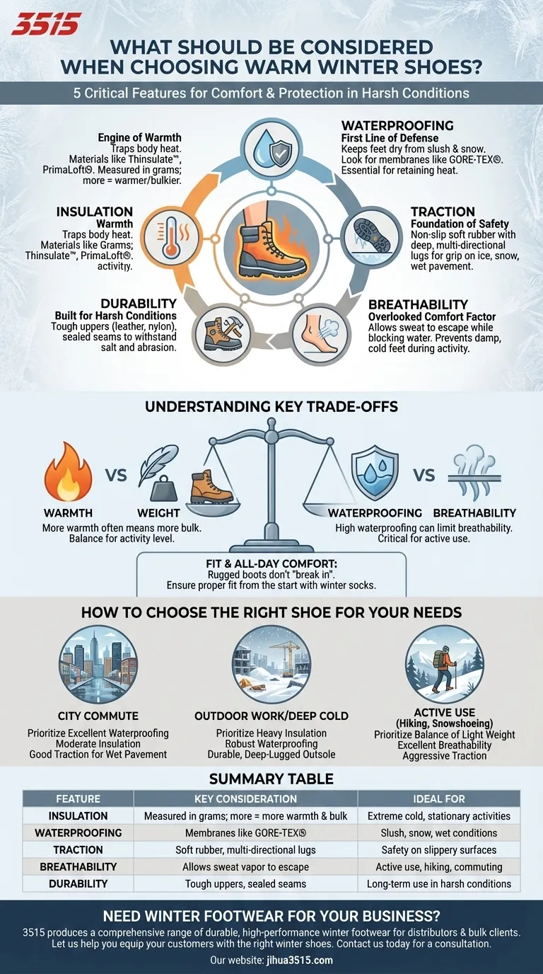 Что следует учитывать при выборе теплой зимней обуви? Ключевые характеристики для максимального комфорта и безопасности Визуальное руководство